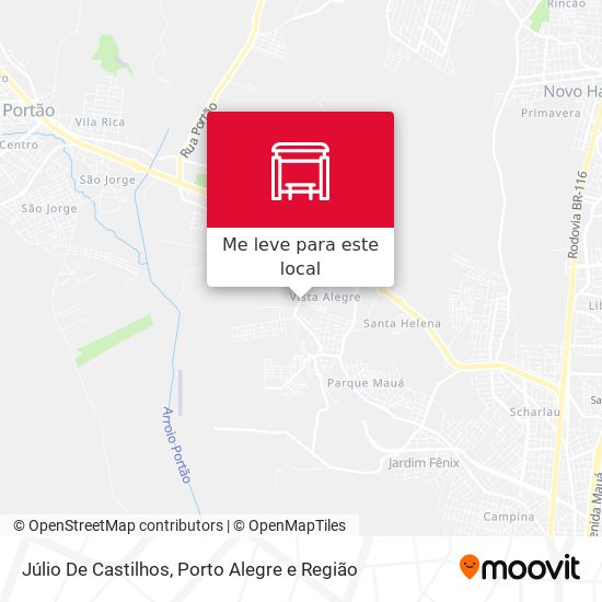 Júlio De Castilhos mapa