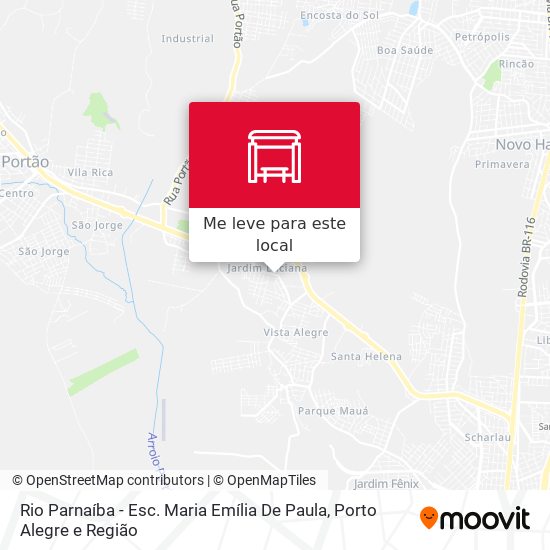 Rio Parnaíba - Esc. Maria Emília De Paula mapa