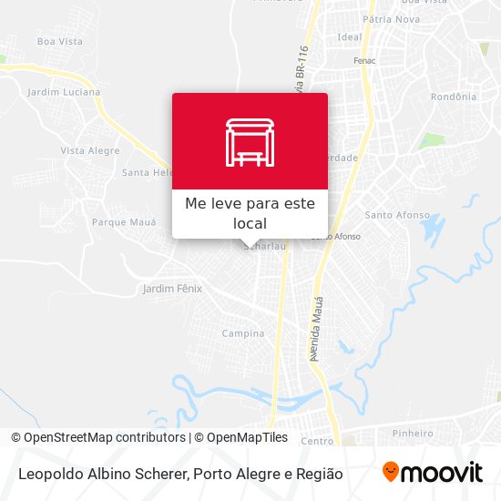 Leopoldo Albino Scherer mapa