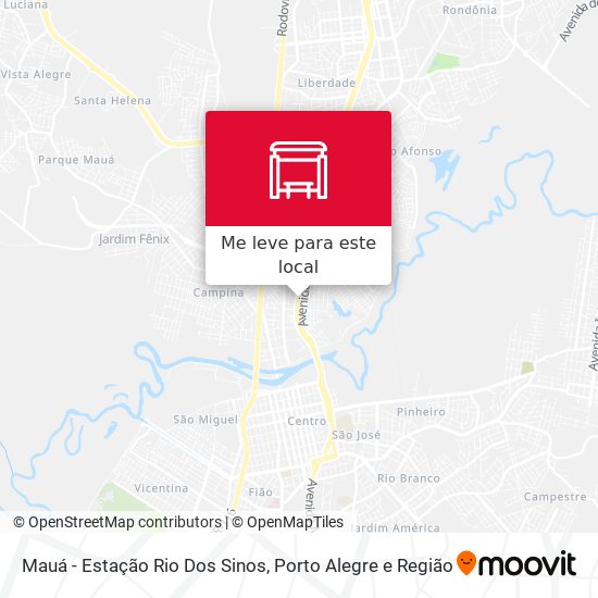 Mauá - Estação Rio Dos Sinos mapa
