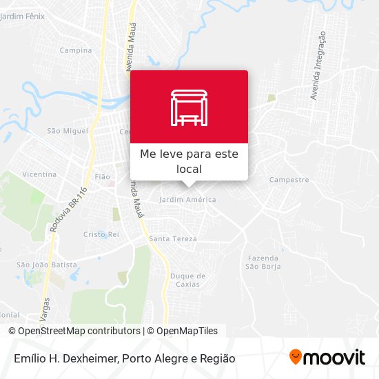 Emílio H. Dexheimer mapa