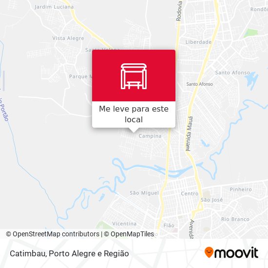 Catimbau mapa