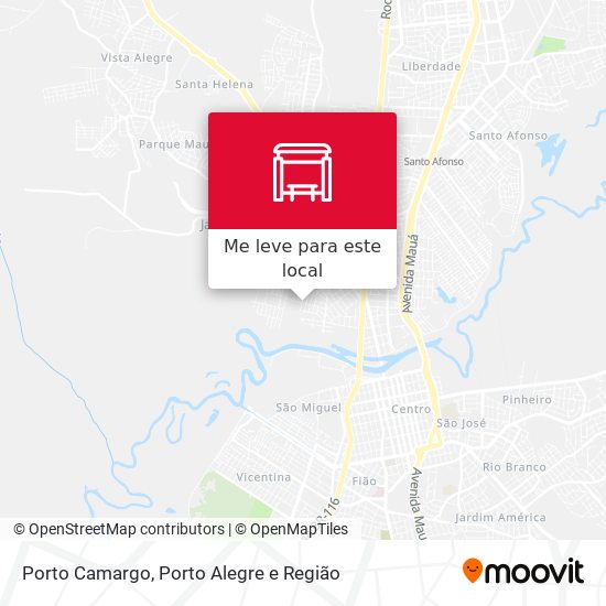 Porto Camargo mapa