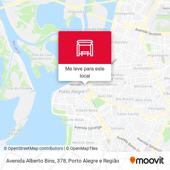 Avenida Alberto Bins, 378 mapa