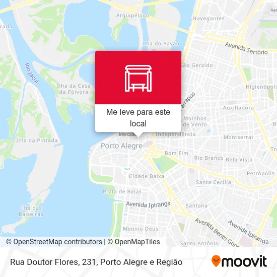 Rua Doutor Flores, 231 mapa