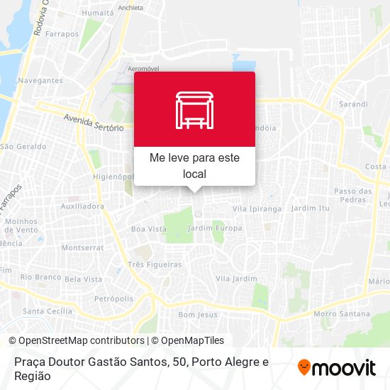 Praça Doutor Gastão Santos, 50 mapa
