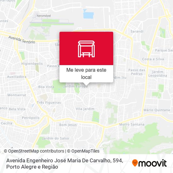 Avenida Engenheiro José Maria De Carvalho, 594 mapa