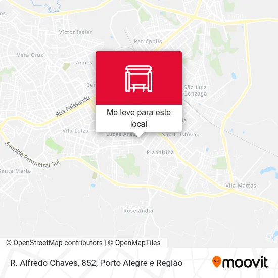 R. Alfredo Chaves, 852 mapa