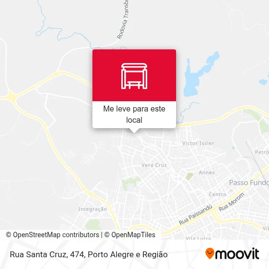 Rua Santa Cruz, 474 mapa