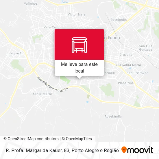 R. Profa. Margarida Kauer, 83 mapa