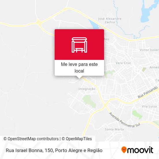 Rua Israel Bonna, 150 mapa