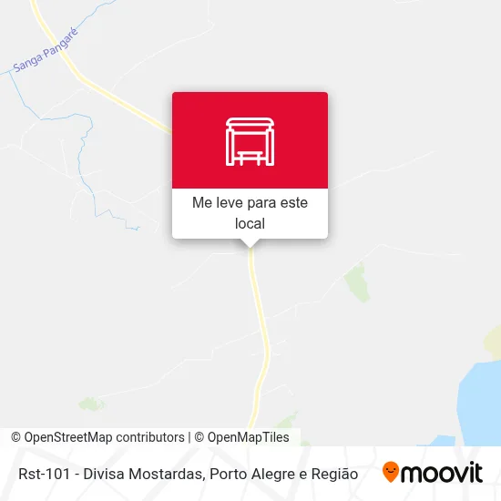 Rst-101 - Divisa Mostardas mapa