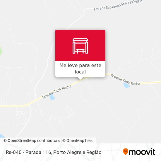 Rs-040 - Parada 116 mapa