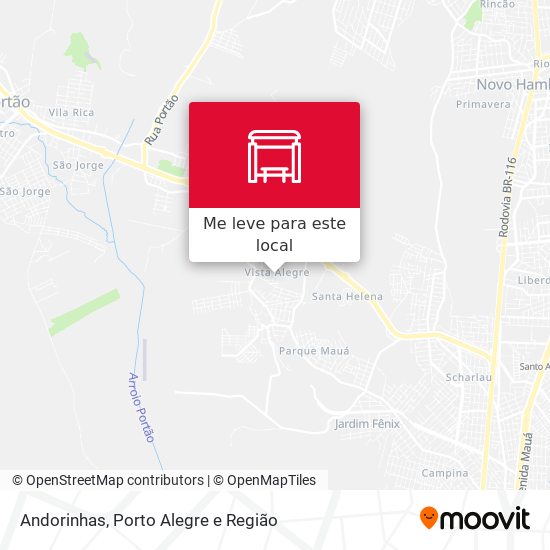 Andorinhas mapa