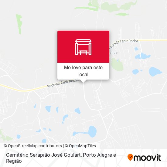 Cemitério Serapião José Goulart mapa