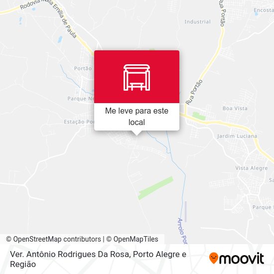 Ver. Antônio Rodrigues Da Rosa mapa