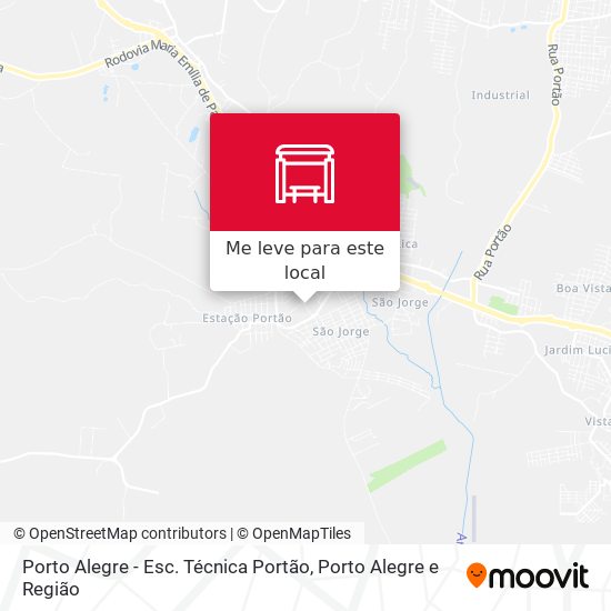 Porto Alegre - Esc. Técnica Portão mapa