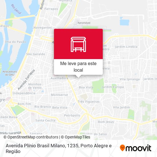 Avenida Plínio Brasil Milano, 1235 mapa