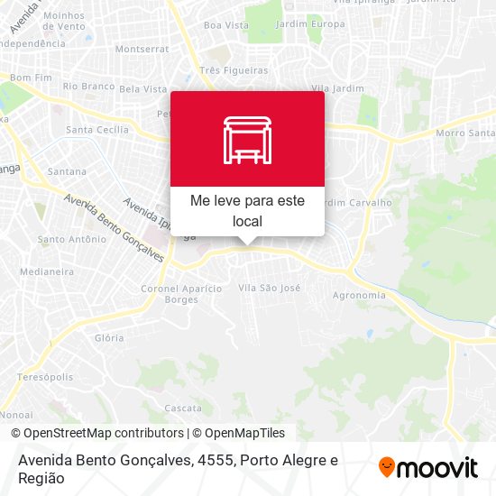 Avenida Bento Gonçalves, 4555 mapa