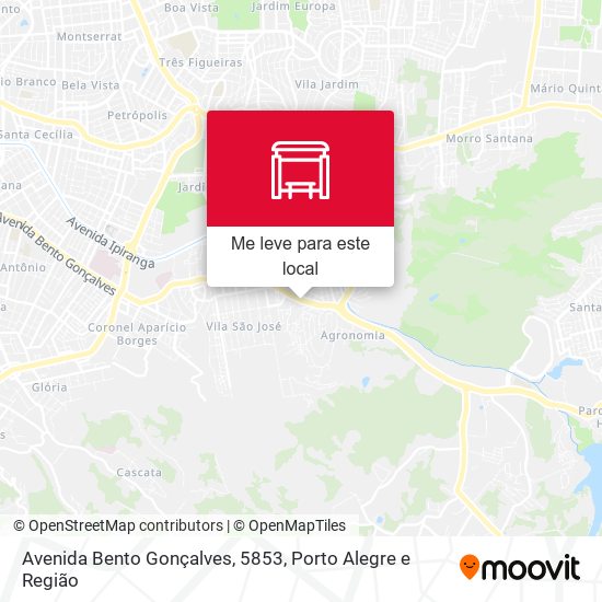 Avenida Bento Gonçalves, 5853 mapa
