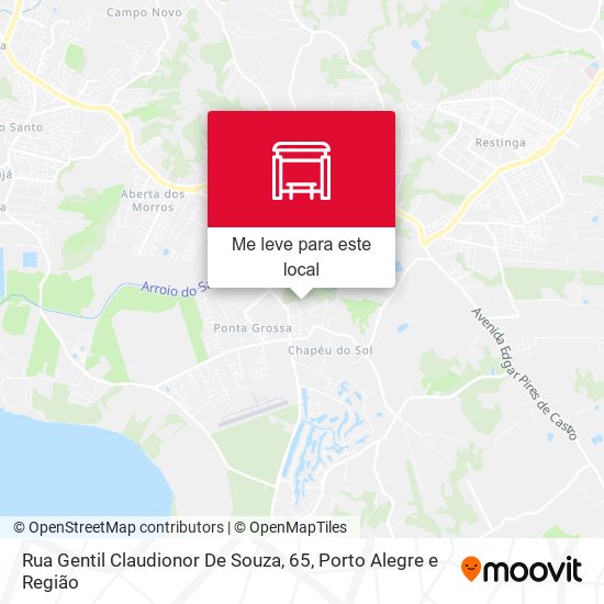 Rua Gentil Claudionor De Souza, 65 mapa