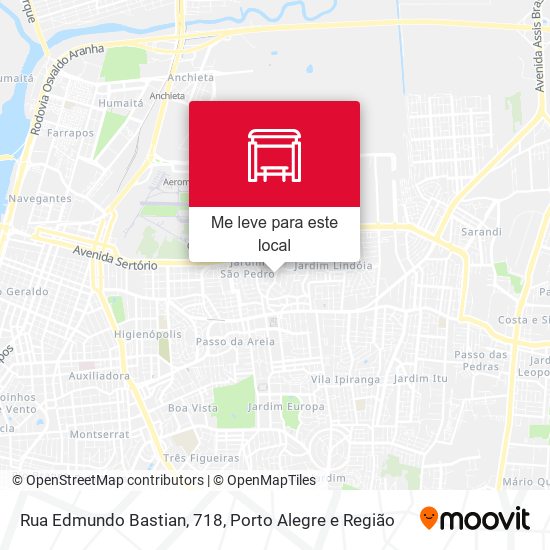 Rua Edmundo Bastian, 718 mapa