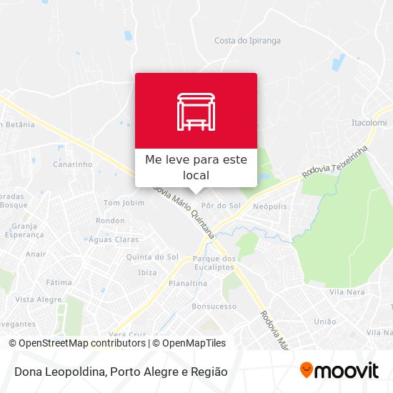 Dona Leopoldina mapa