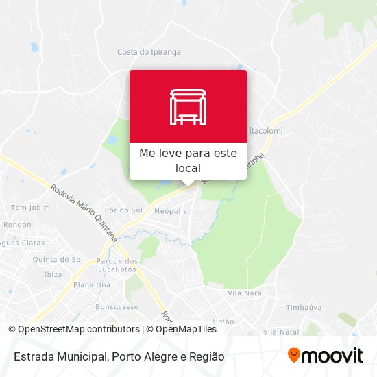 Estrada Municipal mapa