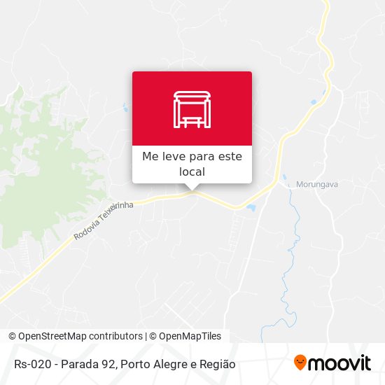 Rs-020 - Parada 92 mapa