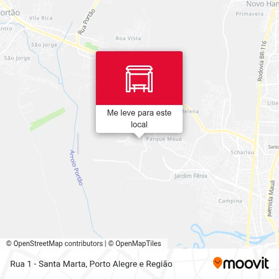 Rua 1 - Santa Marta mapa