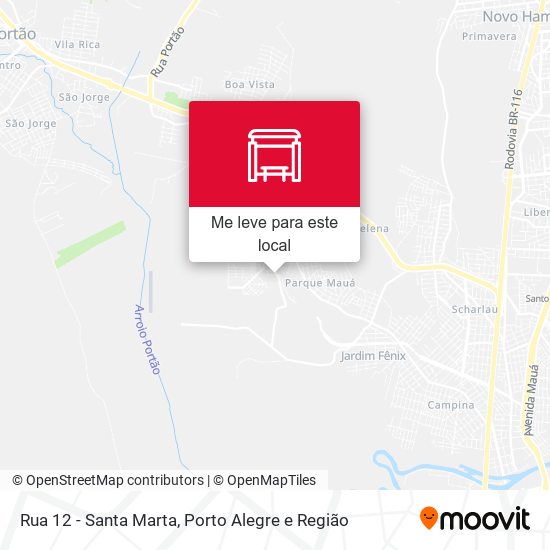Rua 12 - Santa Marta mapa