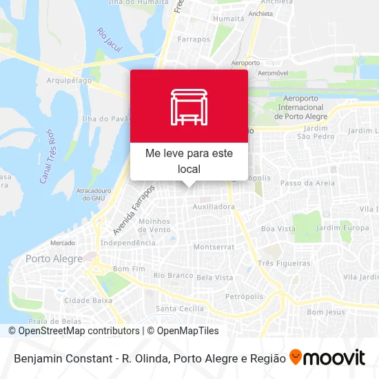 Benjamin Constant - R. Olinda mapa