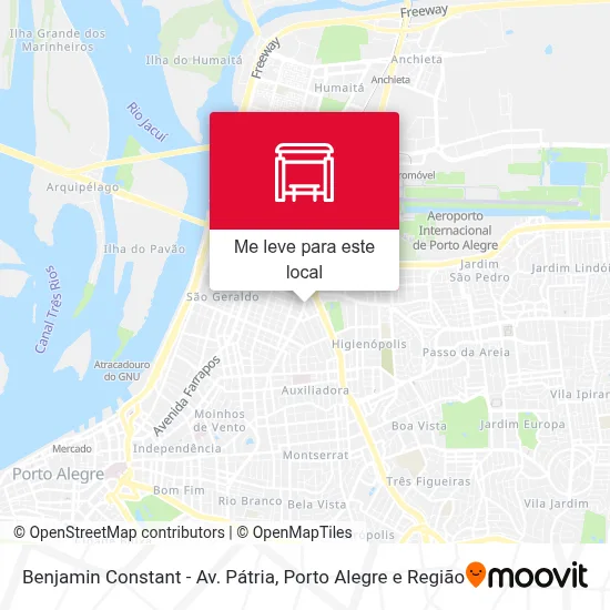 Benjamin Constant - Av. Pátria mapa