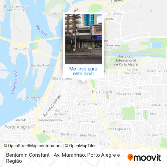 Benjamin Constant - Av. Maranhão mapa