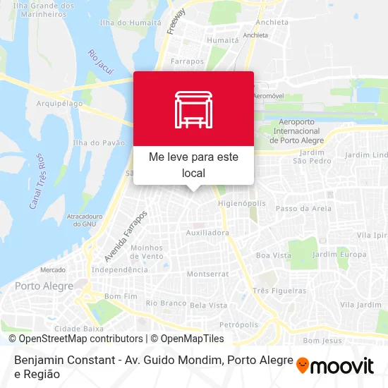 Benjamin Constant - Av. Guido Mondim mapa