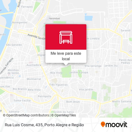 Rua Luis Cosme, 435 mapa