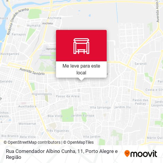 Rua Comendador Albino Cunha, 11 mapa