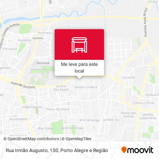 Rua Irmão Augusto, 150 mapa