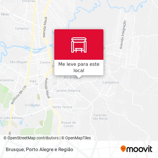 Brusque mapa