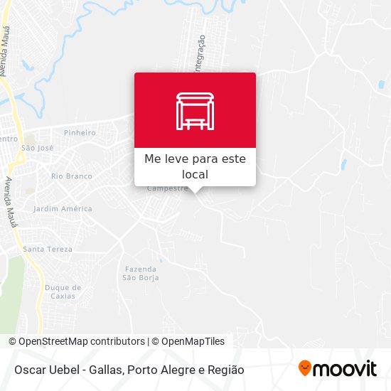 Oscar Uebel - Gallas mapa
