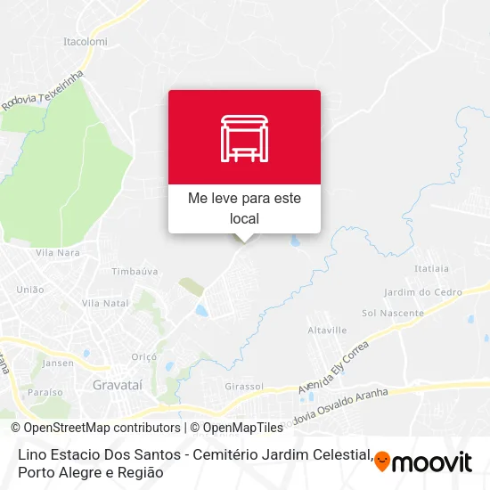 Lino Estacio Dos Santos - Cemitério Jardim Celestial mapa