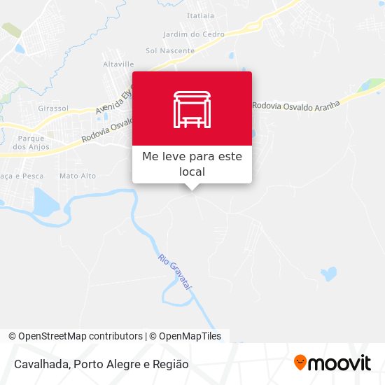 Cavalhada mapa