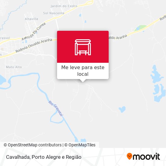 Cavalhada mapa