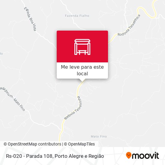 Rs-020 - Parada 108 mapa