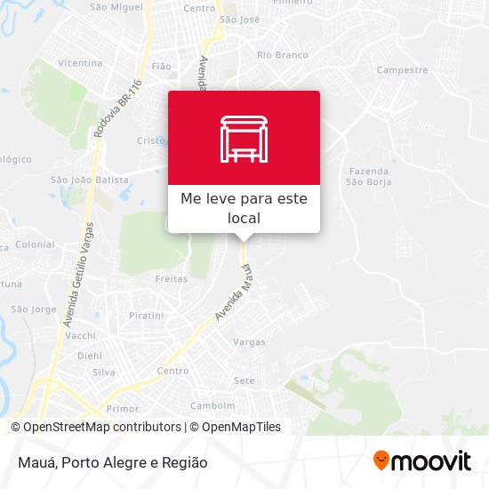 Mauá mapa
