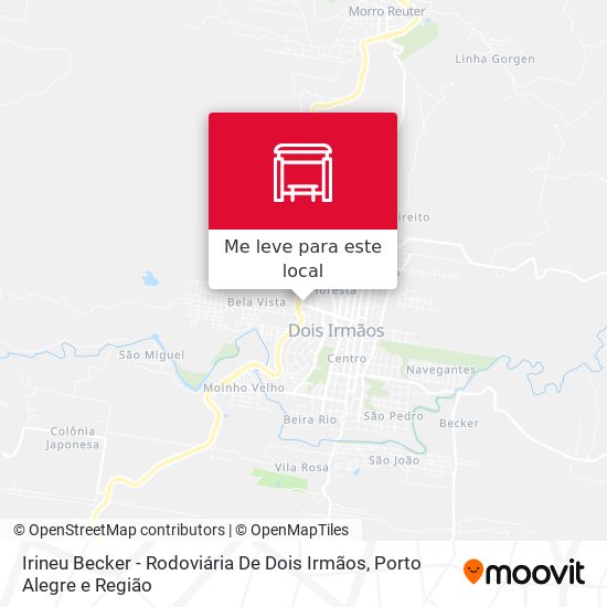 Irineu Becker - Rodoviária De Dois Irmãos mapa
