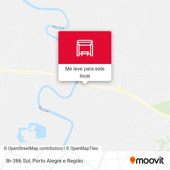 Br-386 Sul mapa