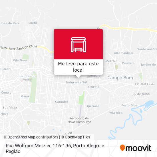 Rua Wolfram Metzler, 116-196 mapa