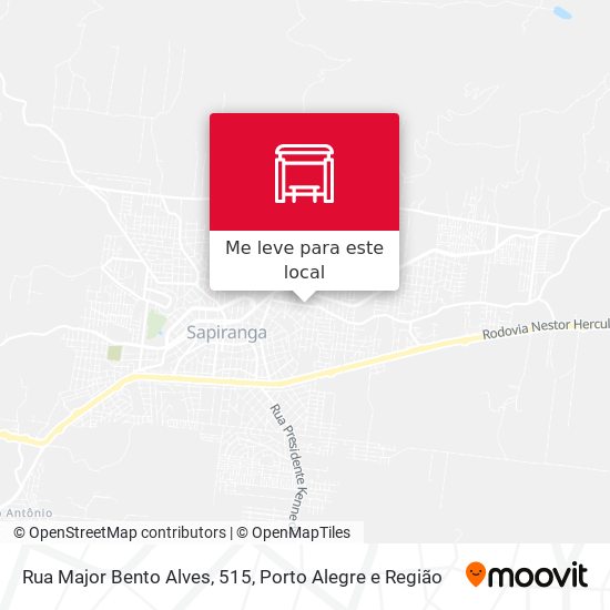 Rua Major Bento Alves, 515 mapa