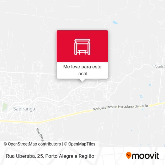 Rua Uberaba, 25 mapa